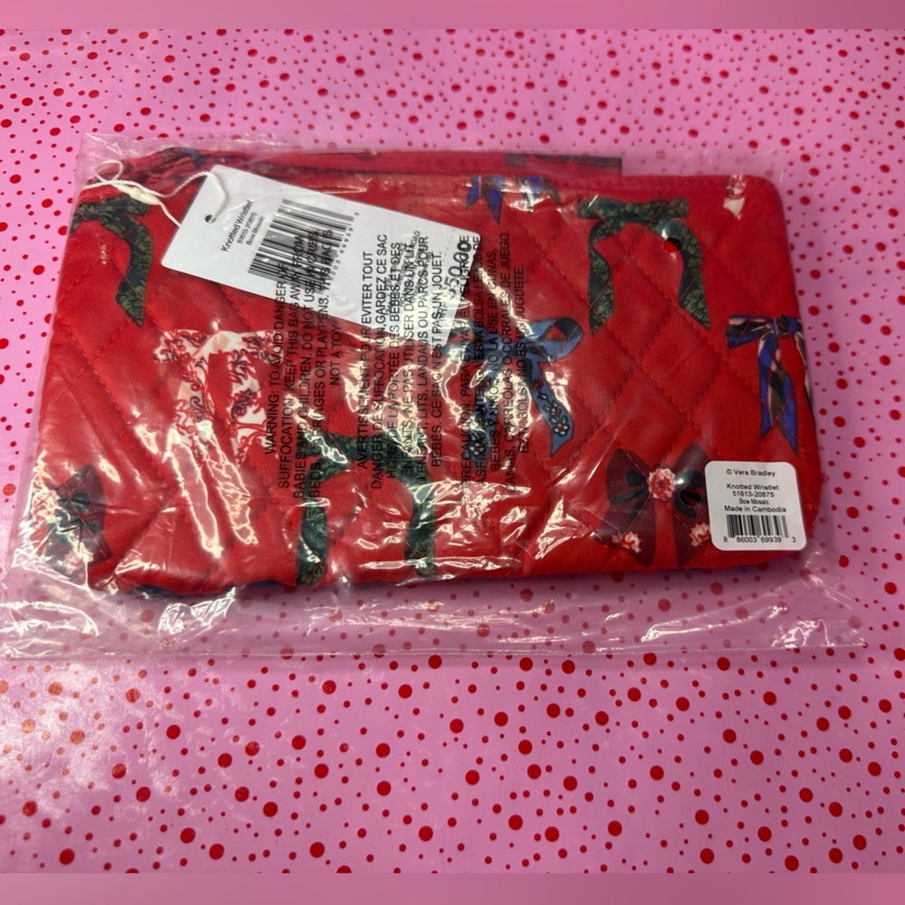 🎀 Vera Bradley Bow Mosaic Wristlet NWT - Picture 11 of 11